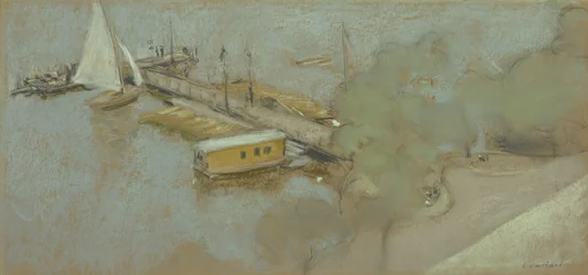 Jetty on the Aussenalster